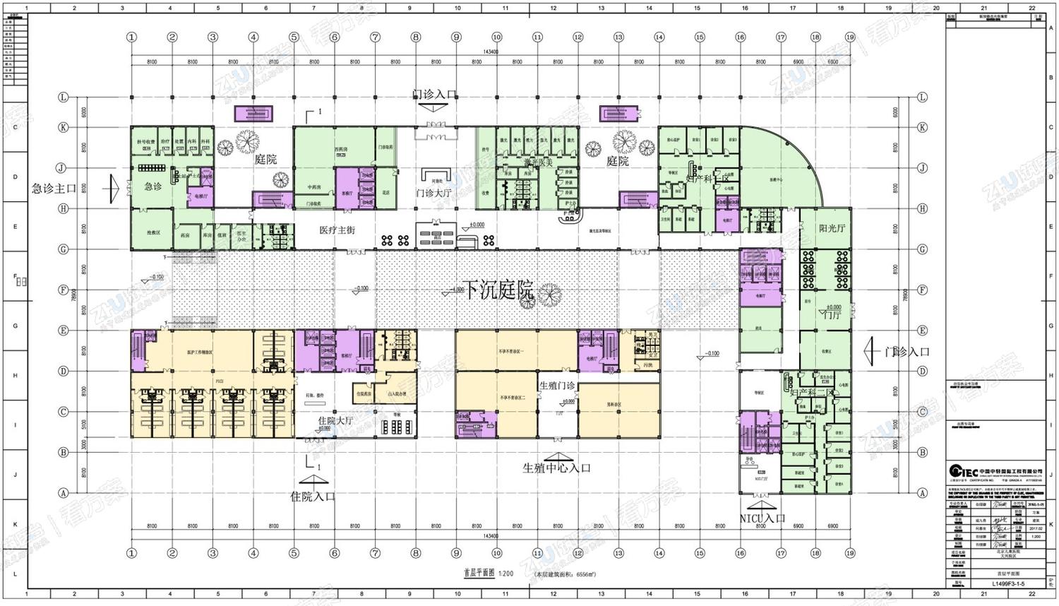 医院首层平面图
