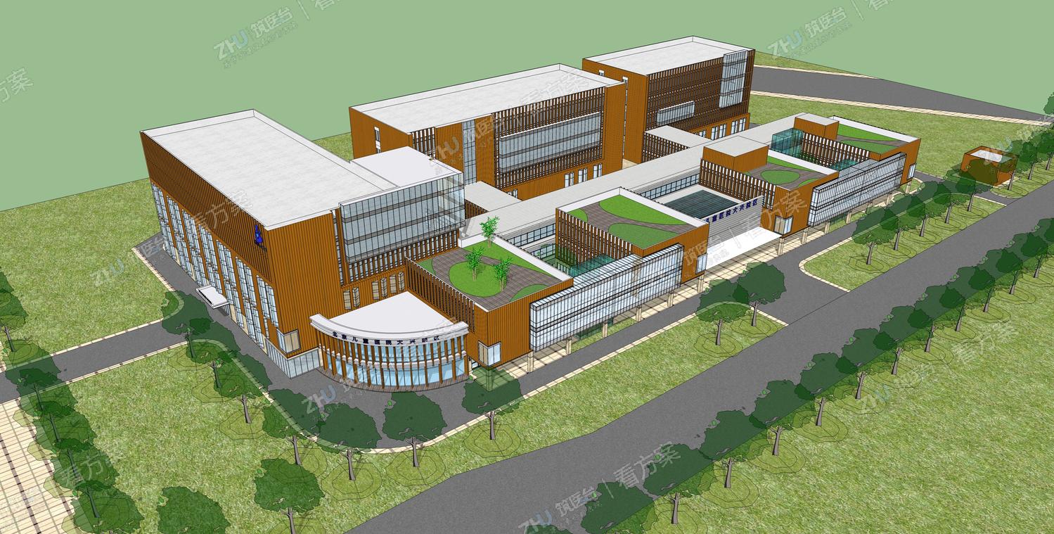 医院整体规划建设效果图二