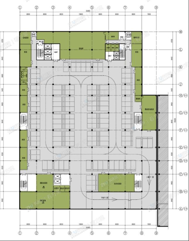 医院地下二层平面图
