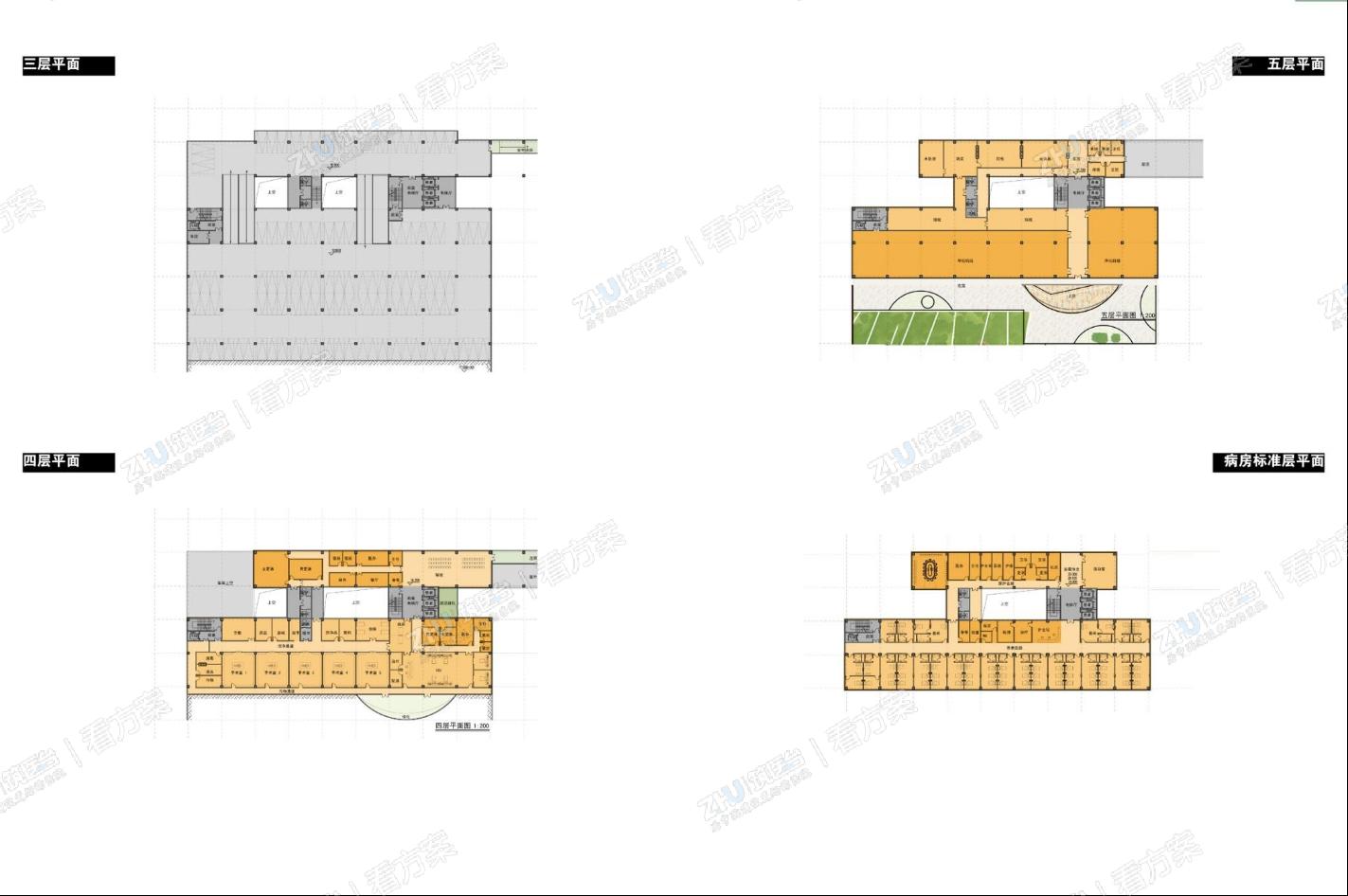 病房楼各层平面图二
