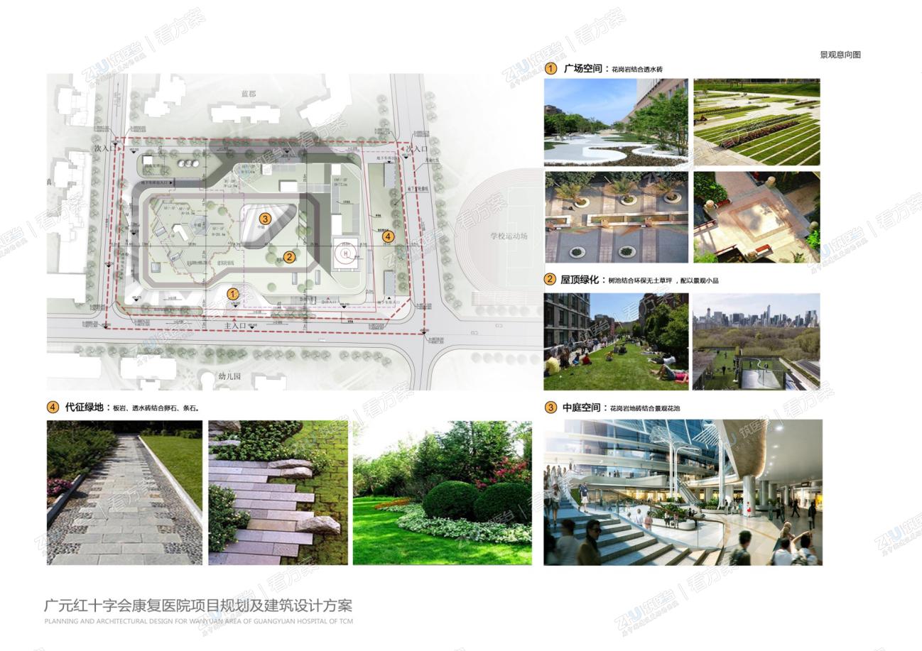 医院景观意向图
