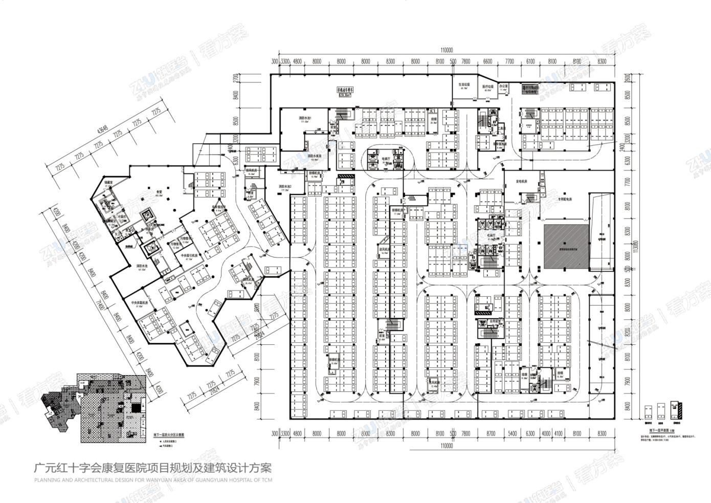 地下一层平面图
