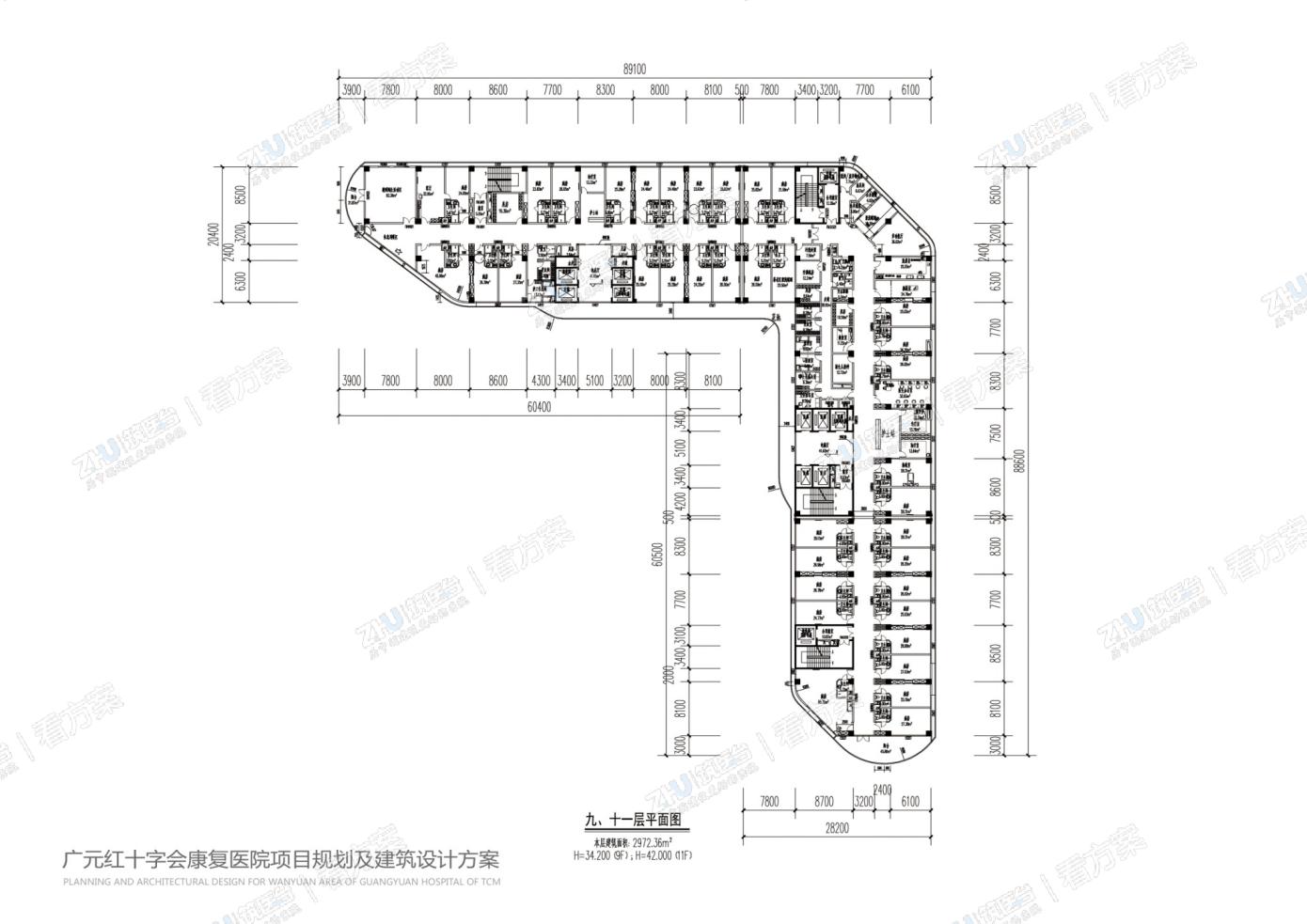 九、十一层平面图
