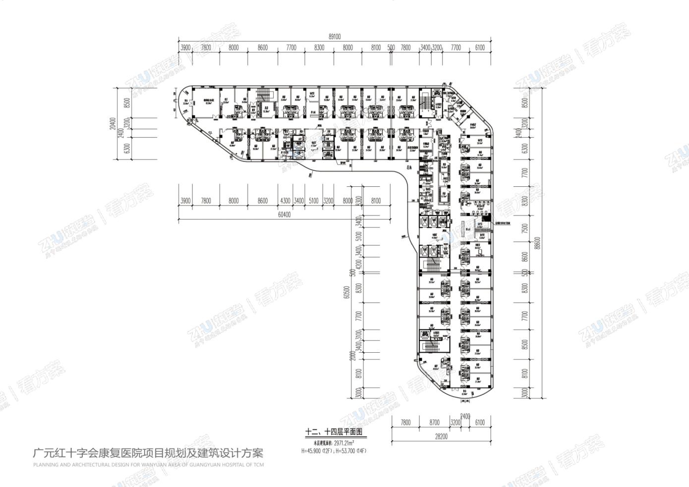 十二、十四层平面图
