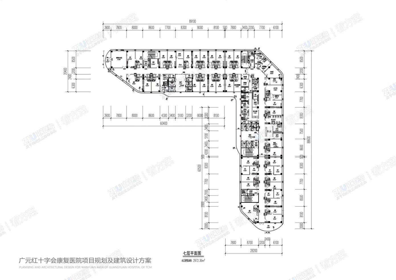 八、十层平面图
