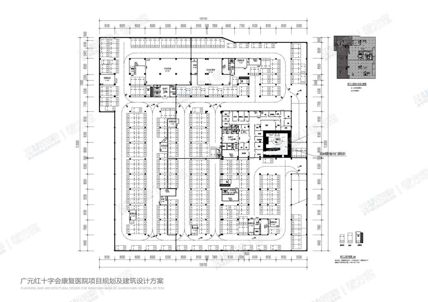 地下二层平面图
