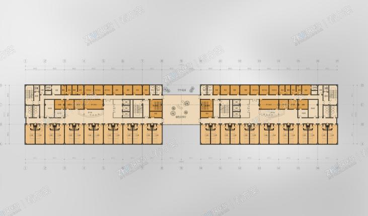 医院标准层平面图