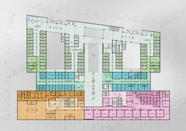 医院二层平面图

