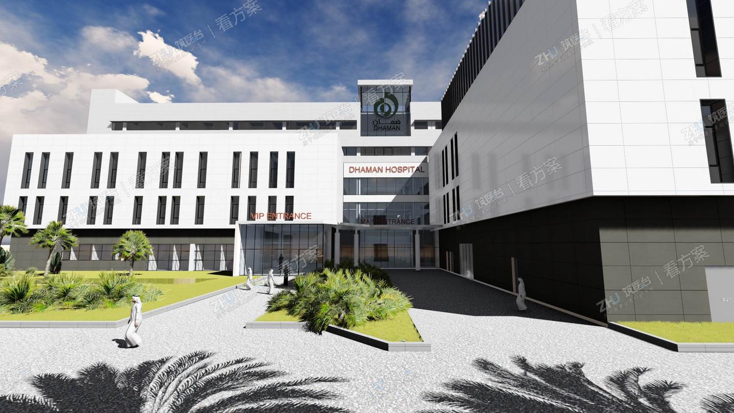 医院北入口人视图
