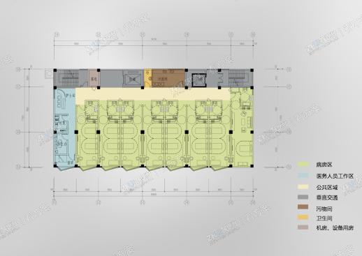 医院七层平面图
