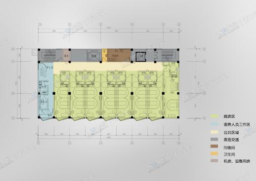 医院七层平面图
