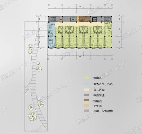 医院六层平面图
