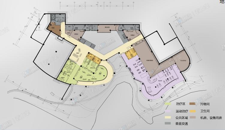 医院地下三层平面图
