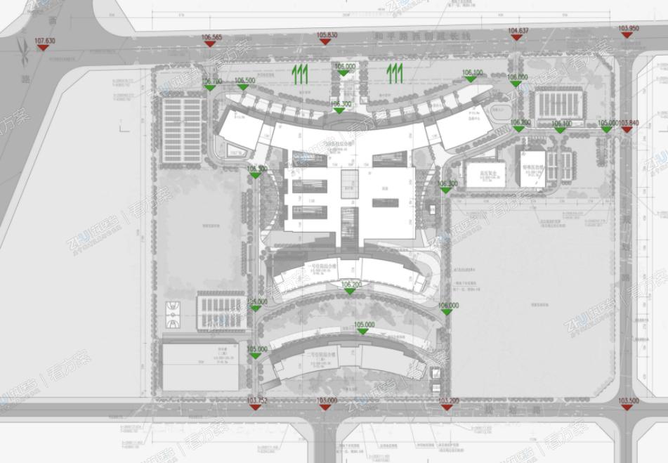 医院竖向设计图
