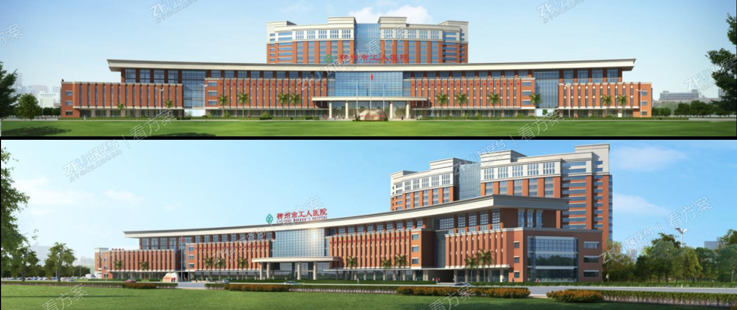 医院建筑透视图
