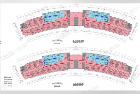 医院七~十五层功能分析图