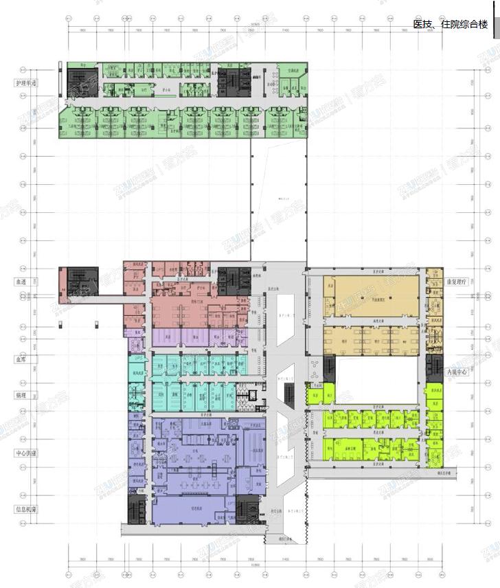 医院二层平面图
