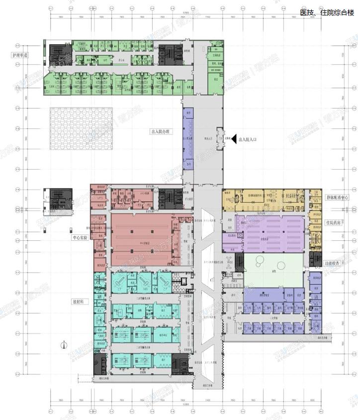 医院一层平面图
