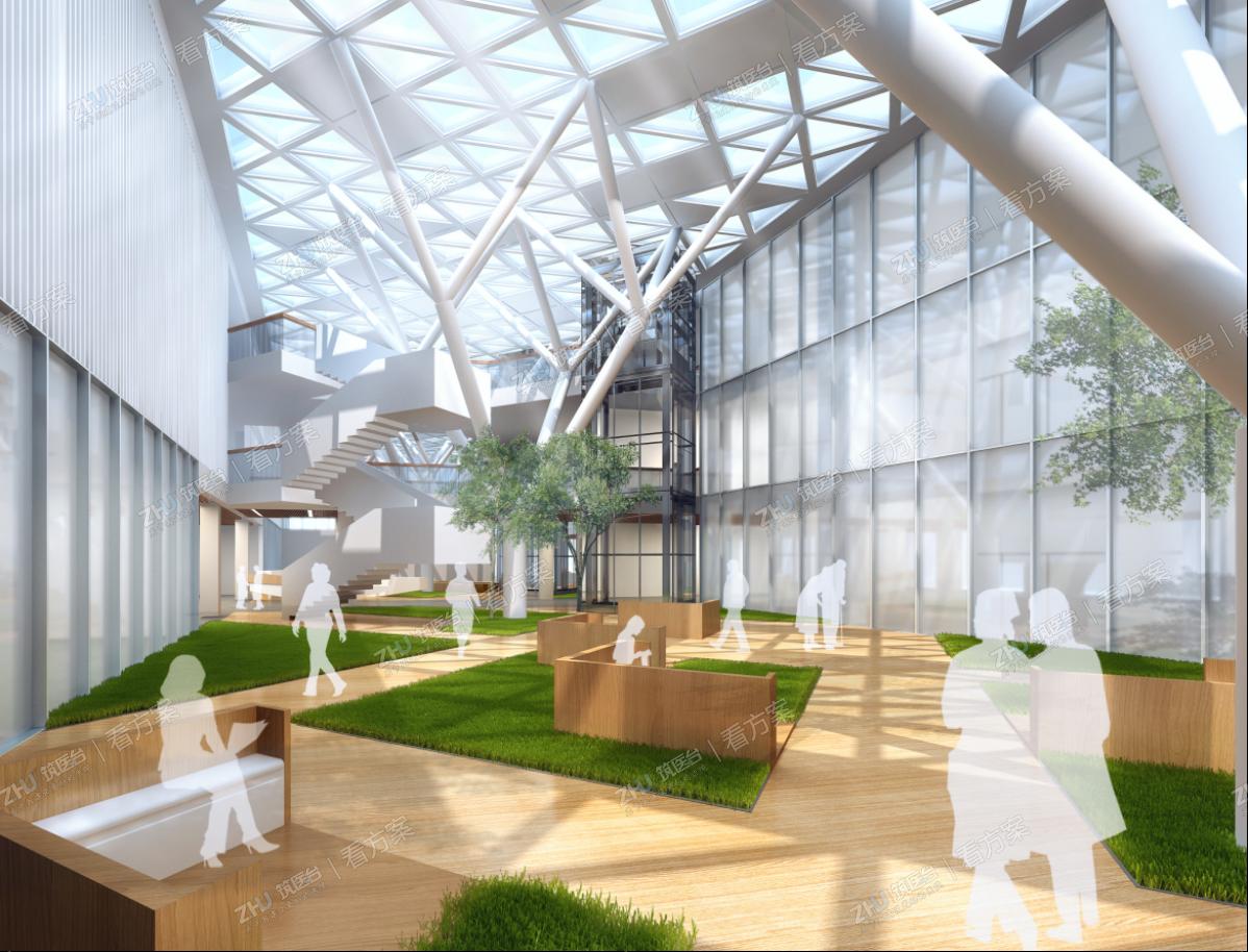 医院中庭效果图一