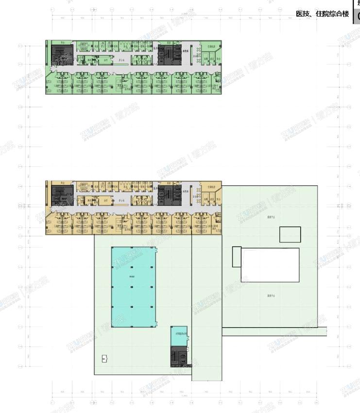 医院四层平面图
