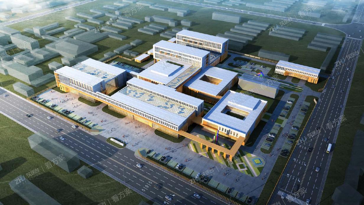 医院建筑整体效果图
