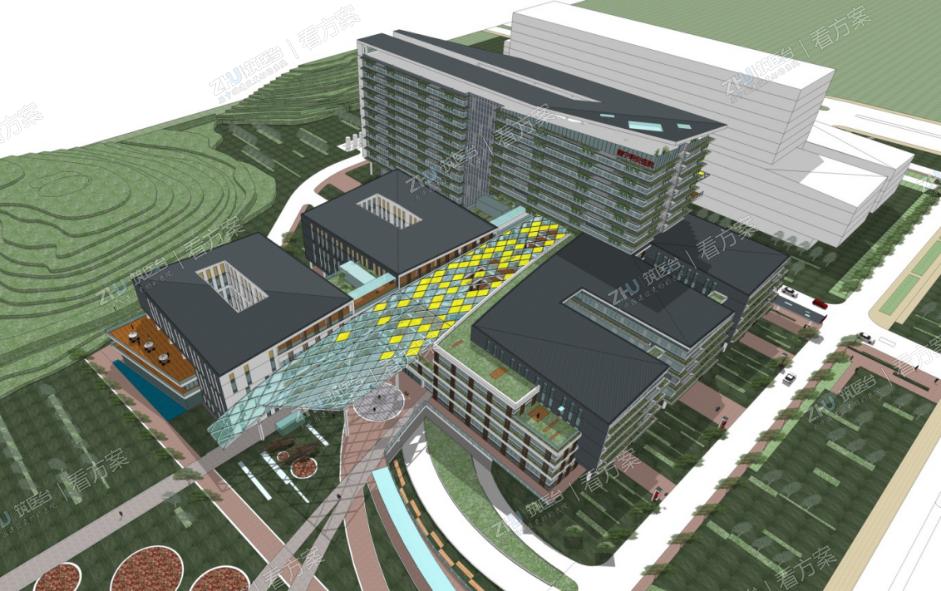 医院建筑布局：采用错动有序的肌理传承传统语言