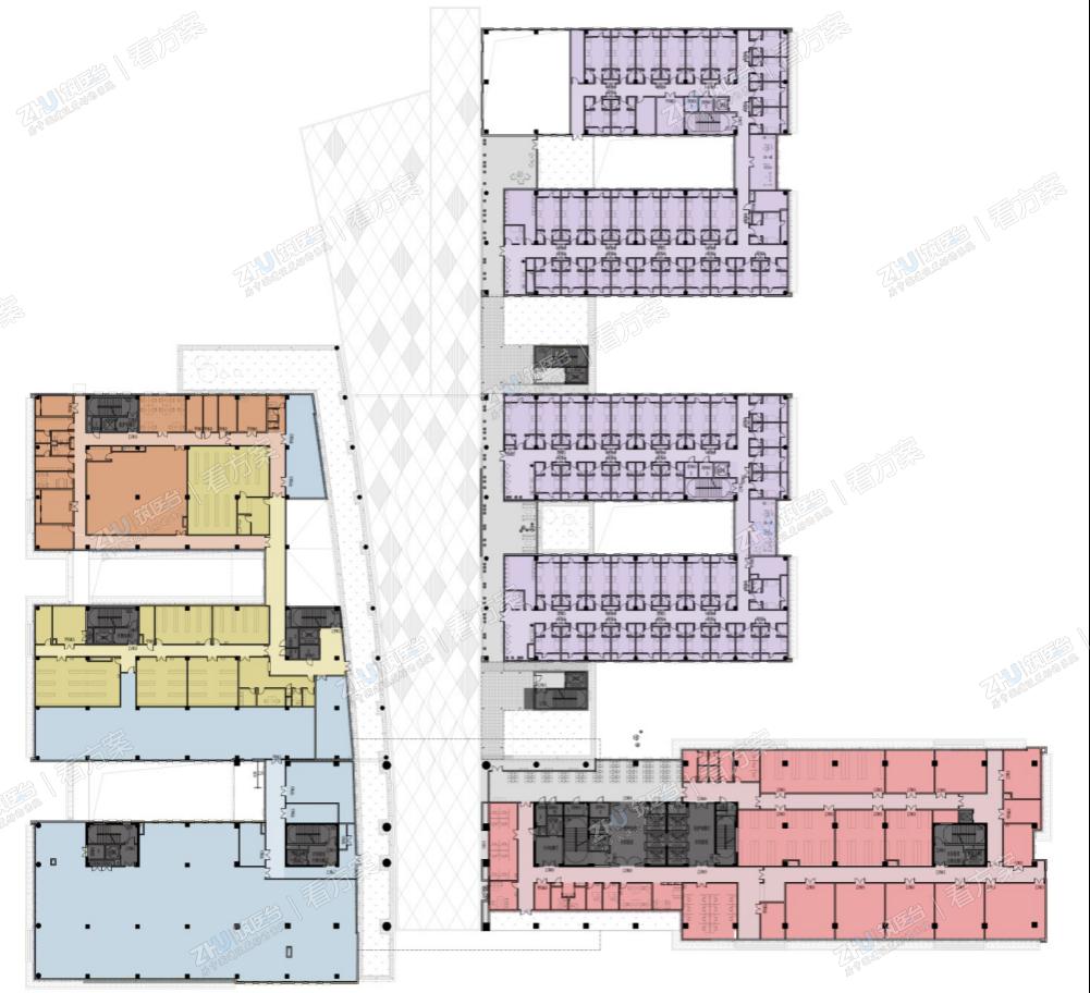 医院五层平面图
