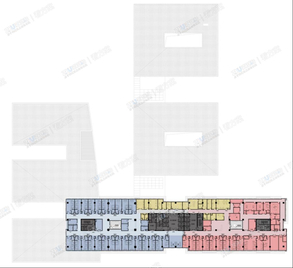 医院六层平面图
