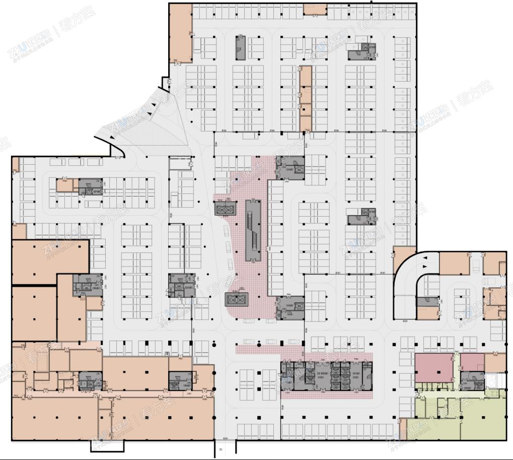 医院地下一层平面图
