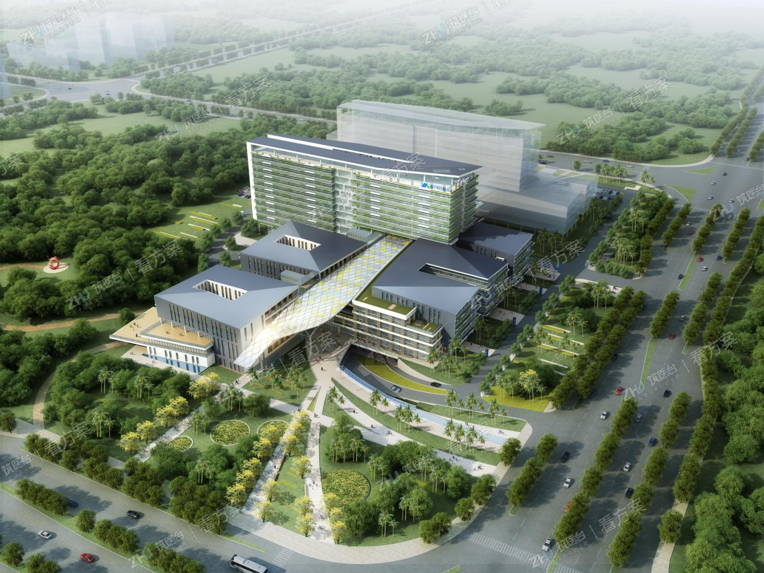 医院整体鸟瞰图