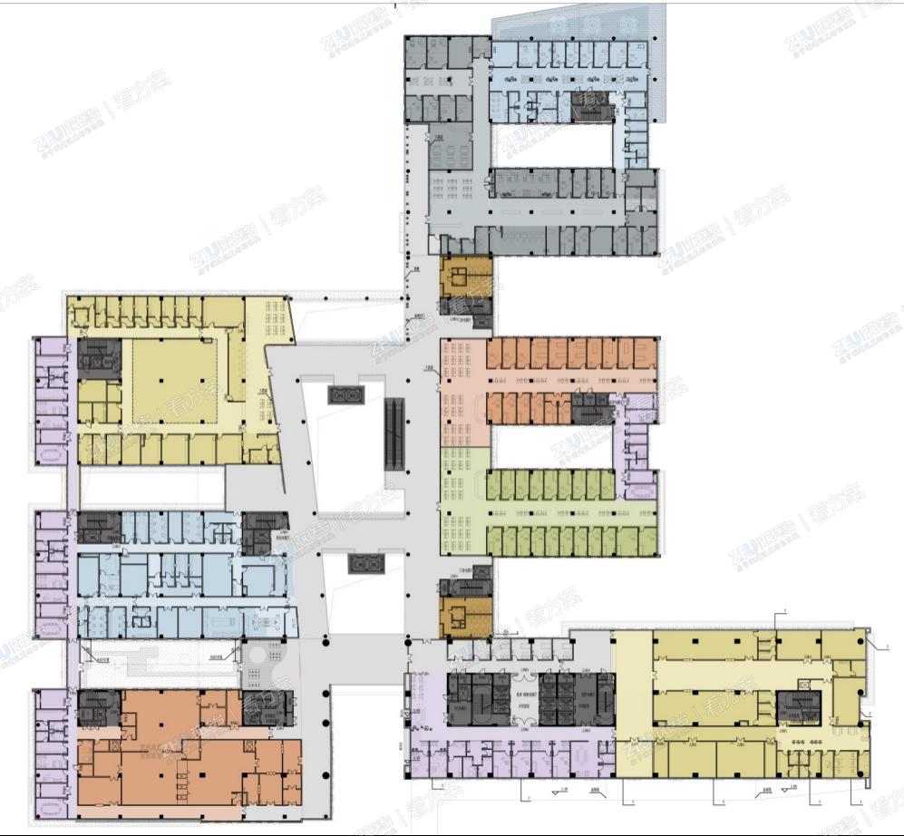 医院三层平面图
