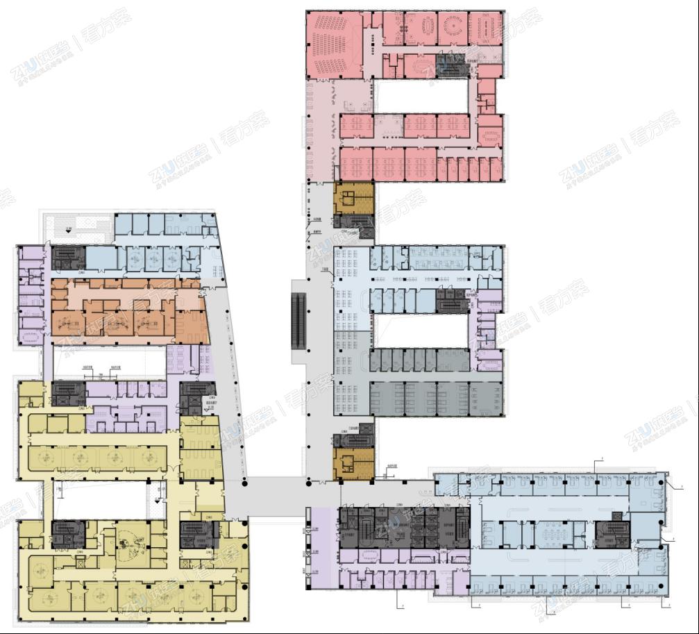 医院四层平面图
