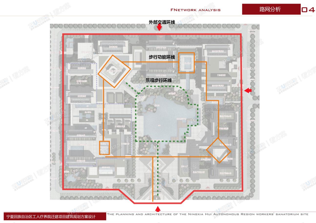 医院交通路网分析图
