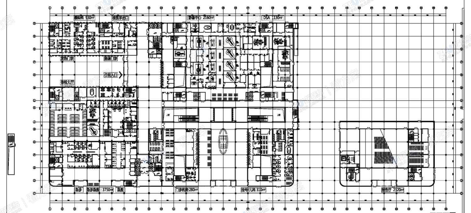 医院一层平面图
