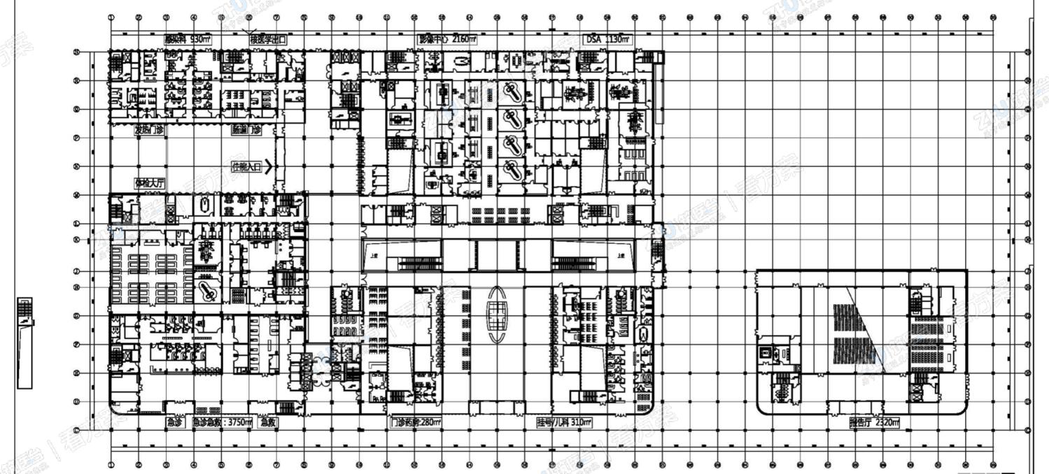 医院一层平面图
