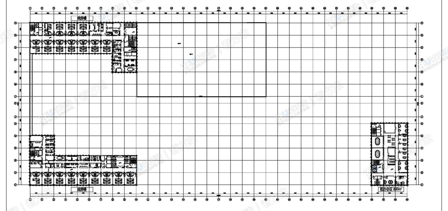 医院六层平面图
