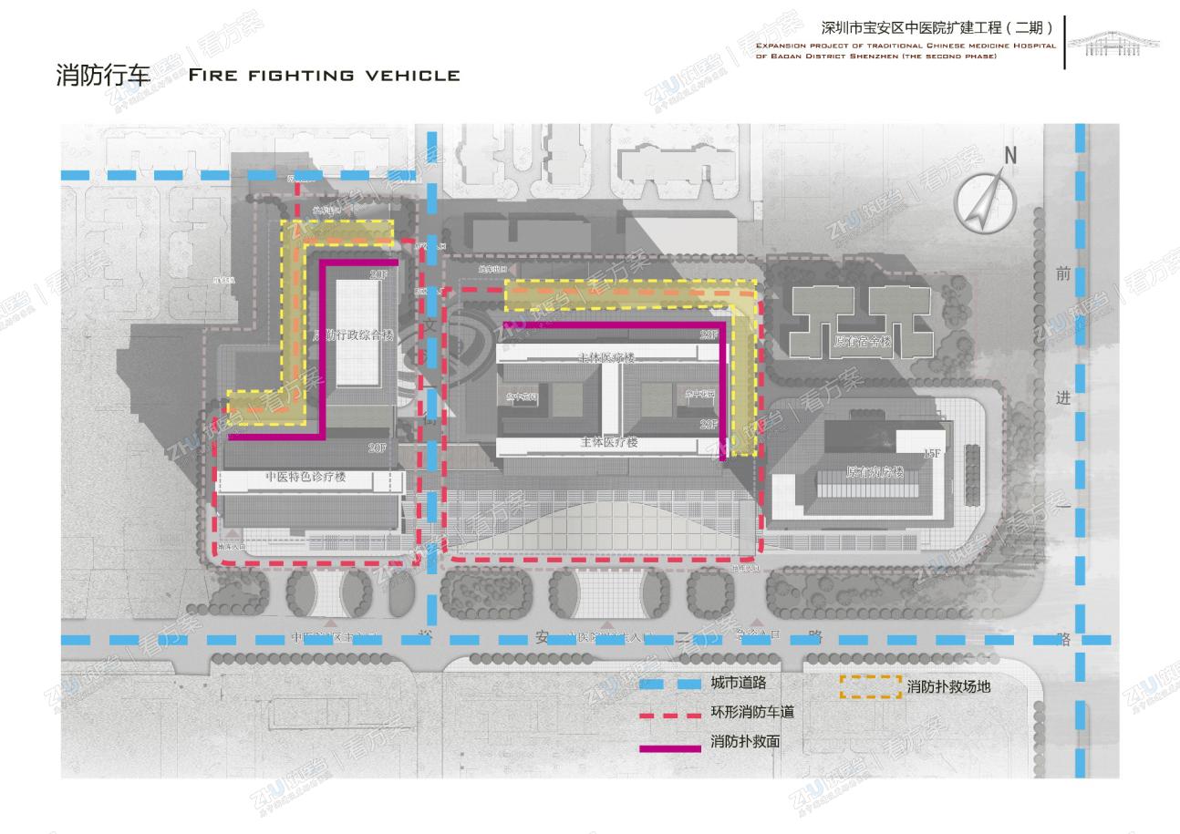 医院消防行车分析图