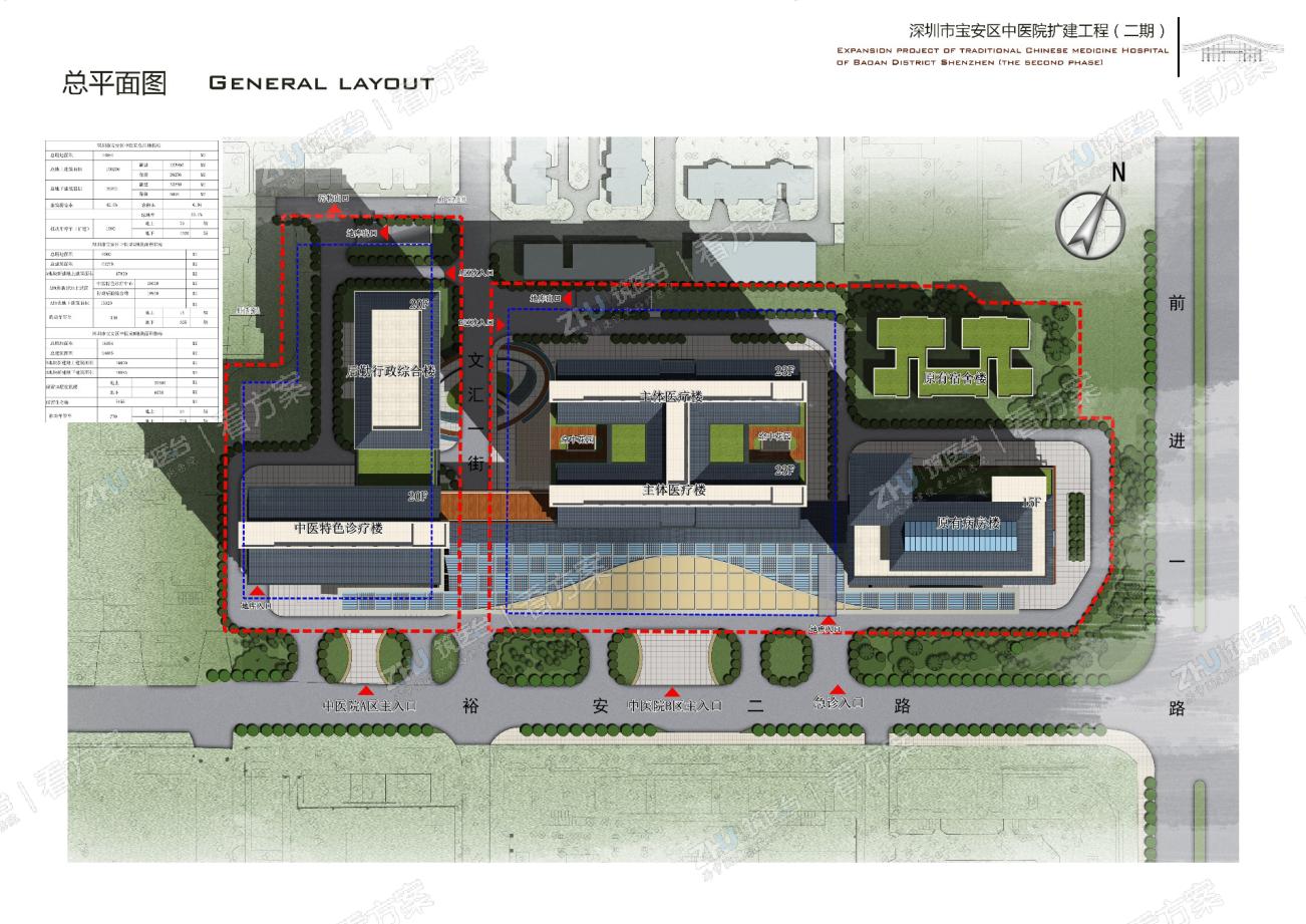 医院总体规划平面图
