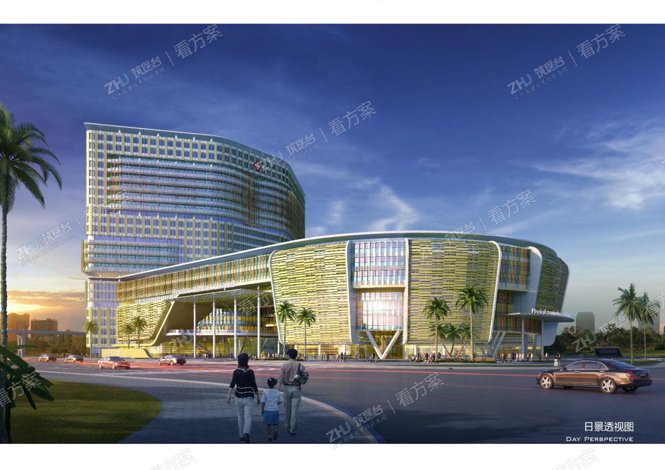 医院日景透视图
