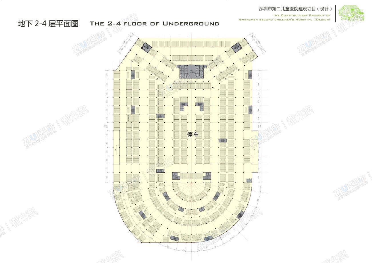医院地下层平面图
