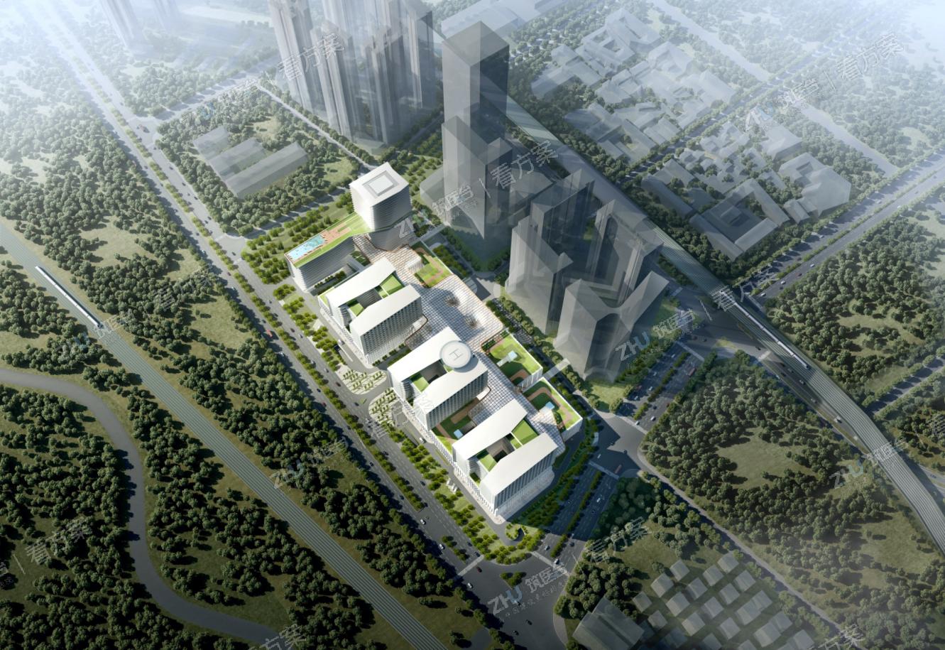 医院南侧鸟瞰图

