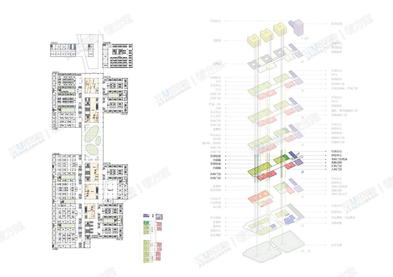 医院二层平面图

