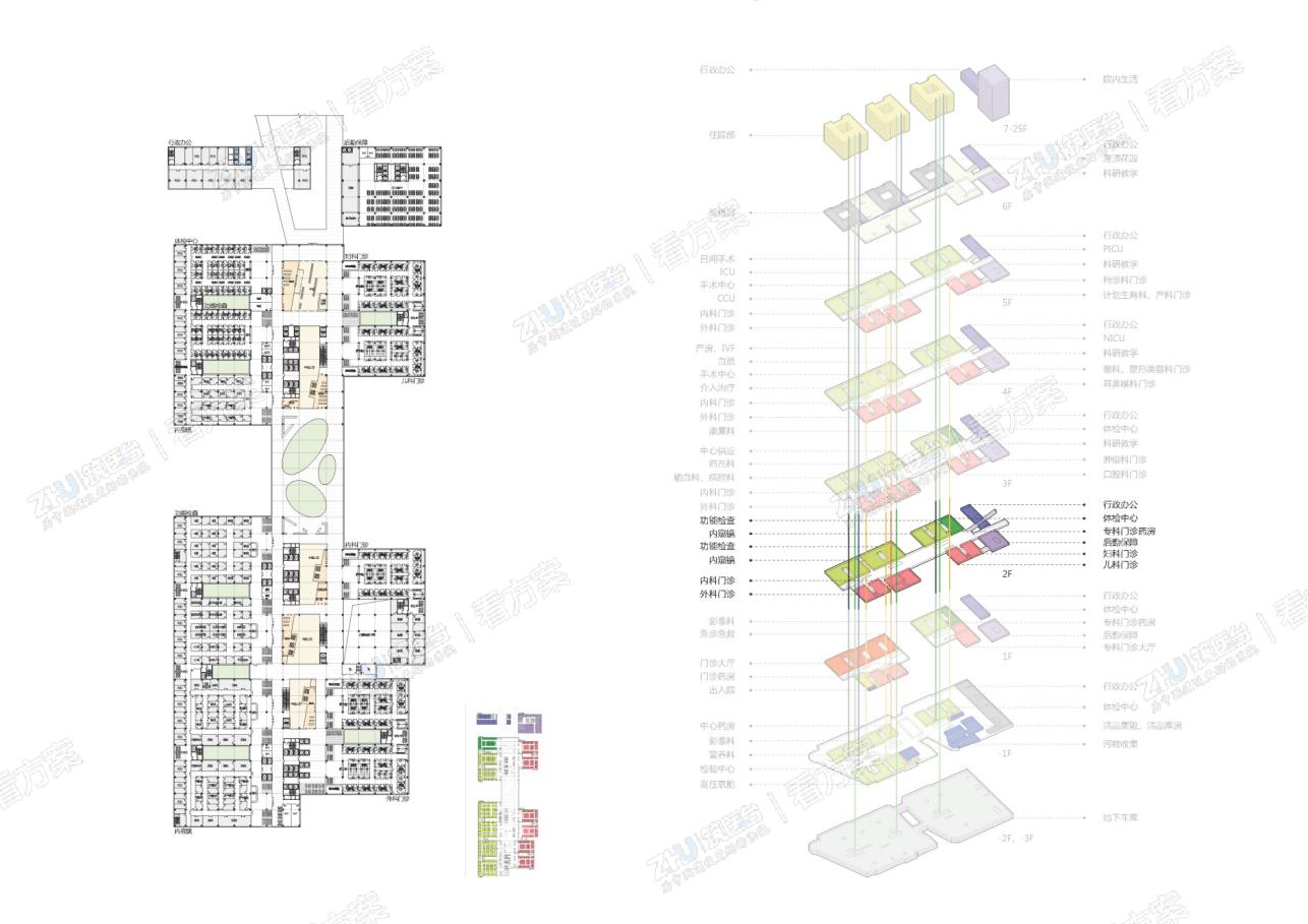 医院二层平面图
