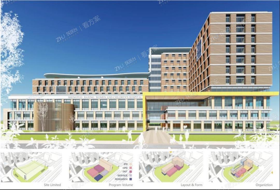 建筑体量分析与一层平面分布