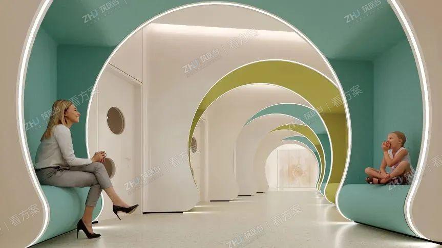 不同医疗文化主题的医疗街，营造出博物馆般文化长廊