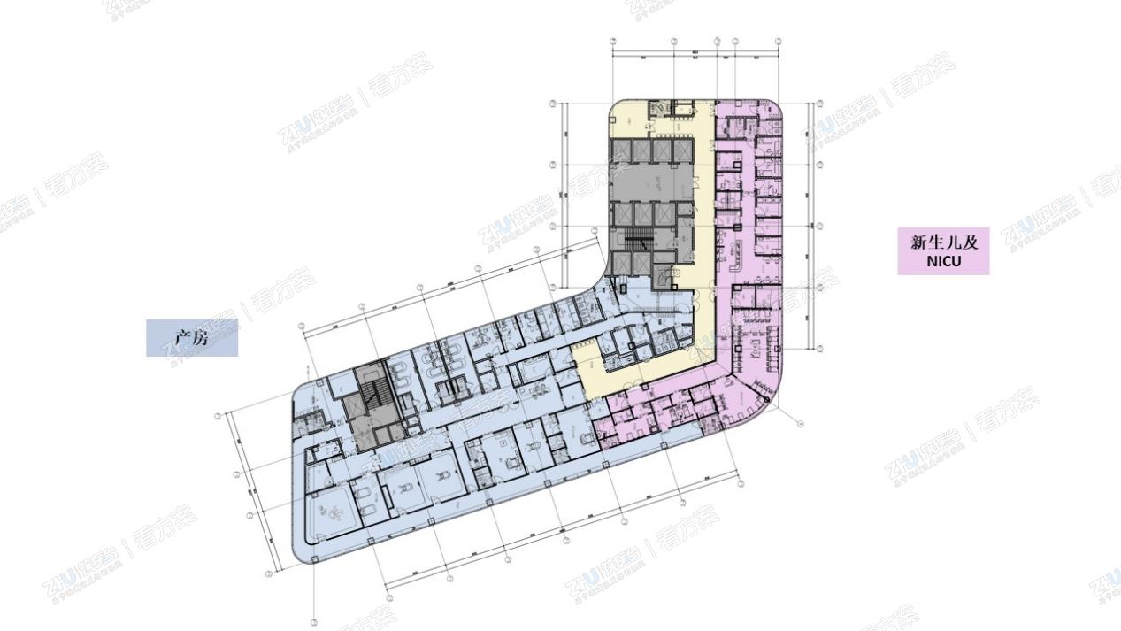 住院楼标准层平面图