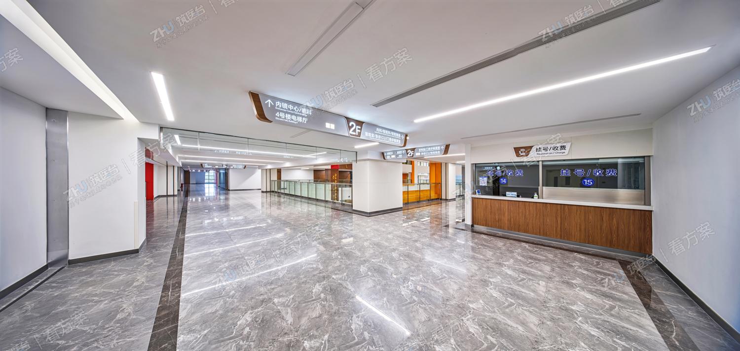 二层公共走道及挂号收费