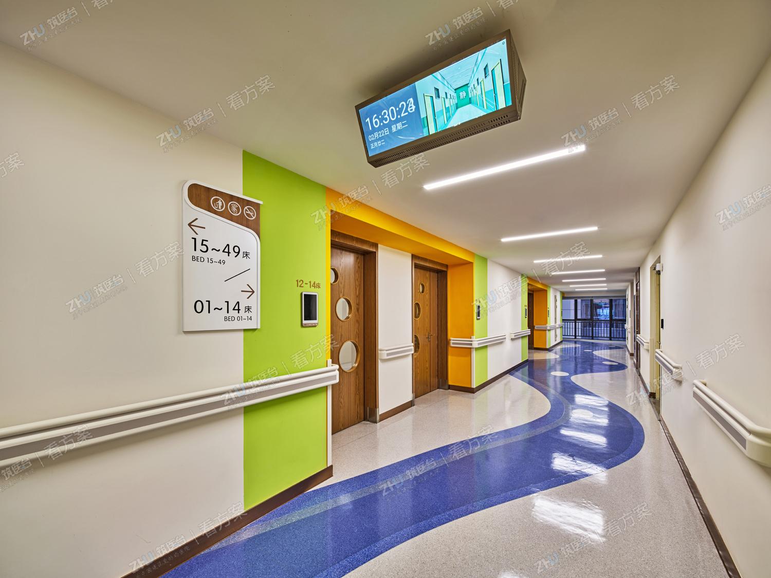 九层儿科病房走道