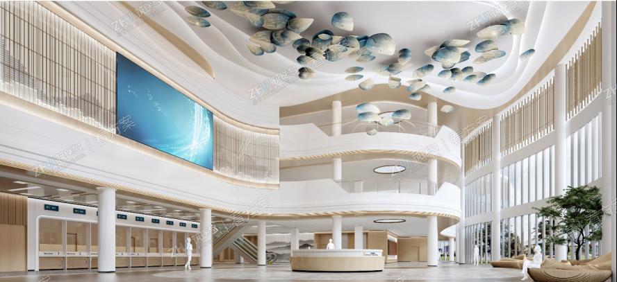 室内门诊大厅效果图