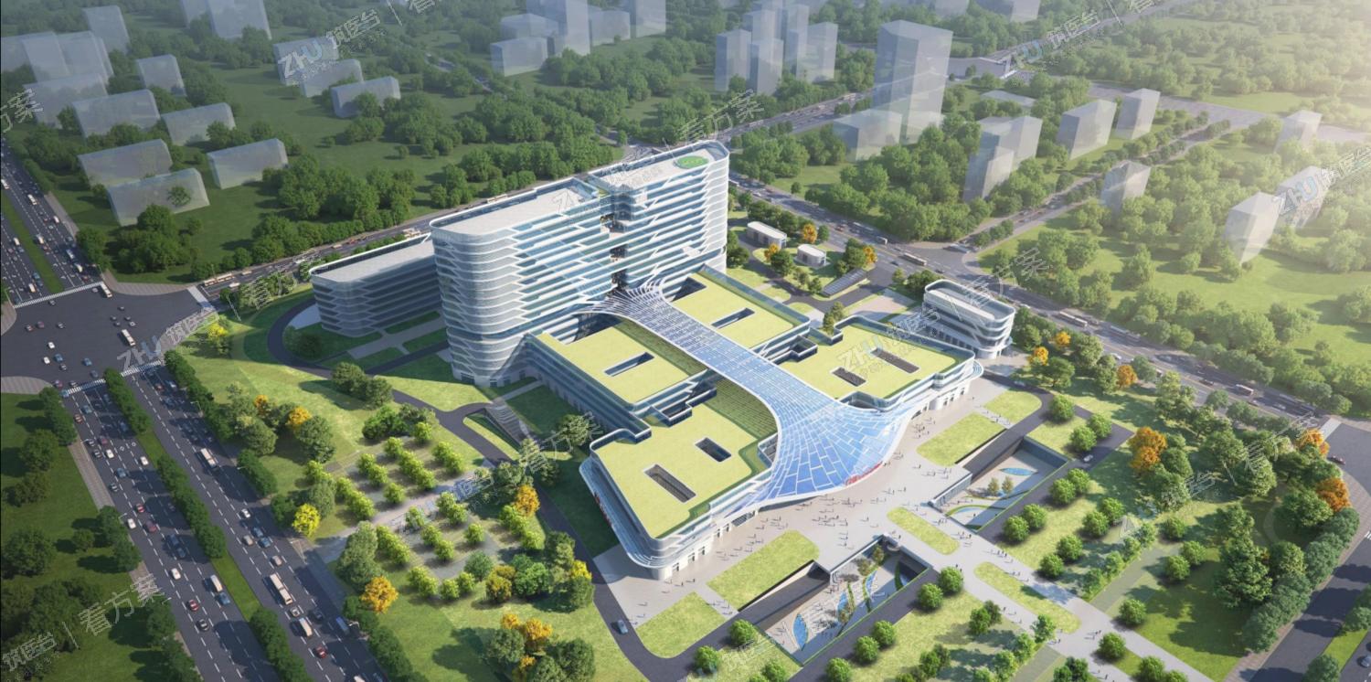 建筑整体俯瞰效果图